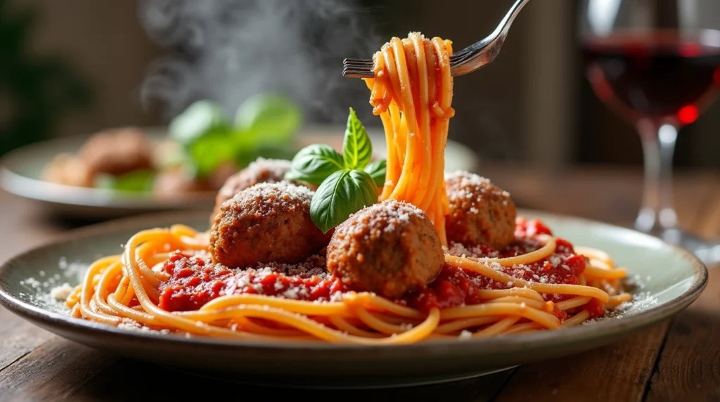 Spaghetti and Meatballs